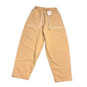 Nike Pants Womens Small Essential Woven Loose High Rise Pants Shearling Pockets